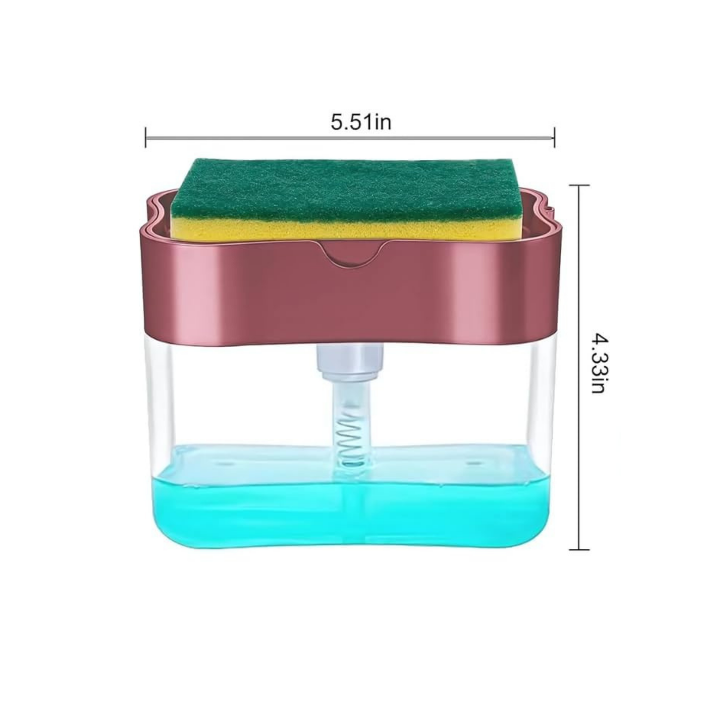 Soap Pump Dispenser with Sponge Holder
