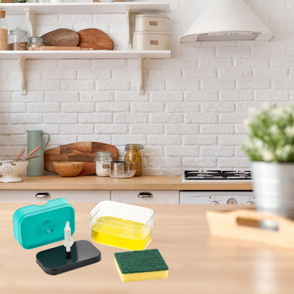 Soap Pump Dispenser with Sponge Holder