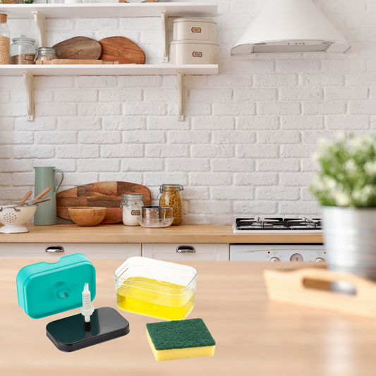 Soap Pump Dispenser with Sponge Holder