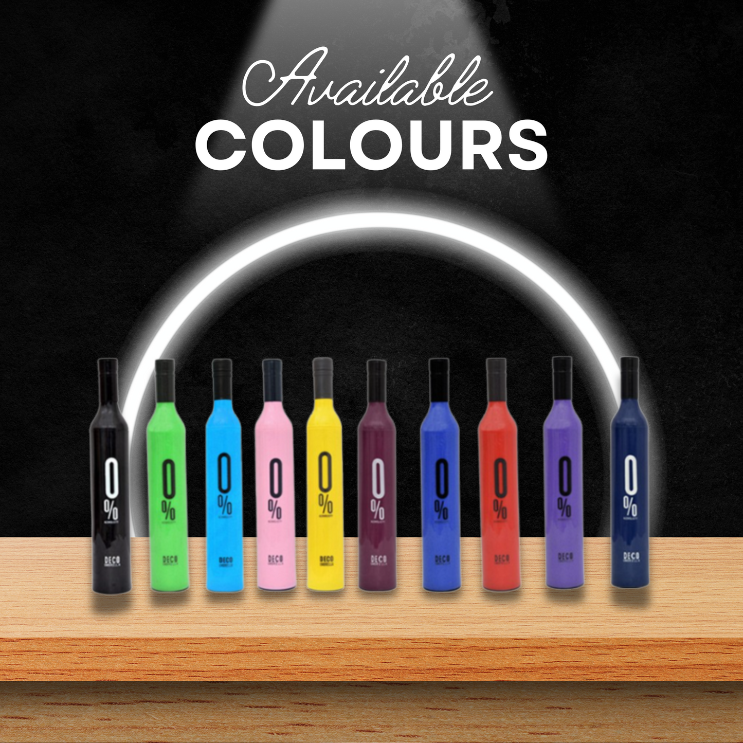 Wine Bottle Beautiful Travel Umbrella