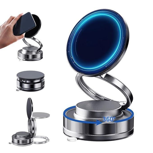 Vacuum Absorption Magnetic Phone Stand – Foldable & Portable