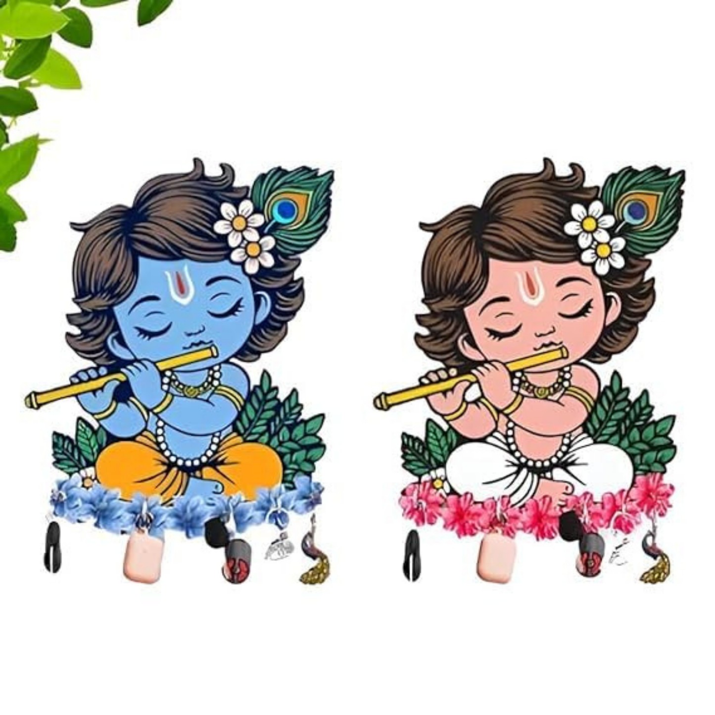 Wooden Key Holder (Pack of 2)