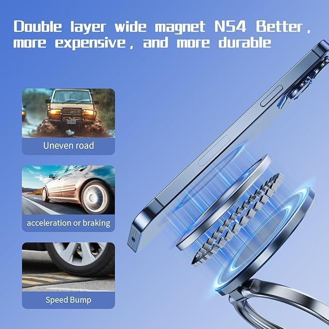 Vacuum Absorption Magnetic Phone Stand – Foldable & Portable