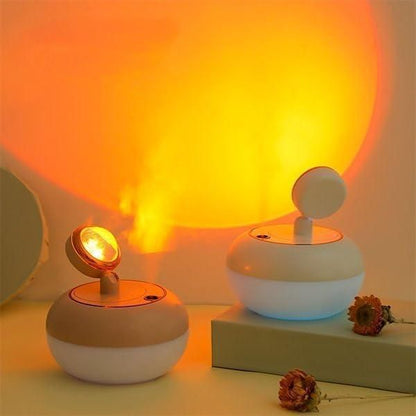 Sunset Lamp Air Humidifier | 2-in-1 Aroma Diffuser & Ambient Light