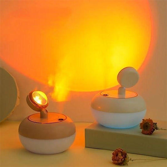 Sunset Lamp Air Humidifier | 2-in-1 Aroma Diffuser & Ambient Light