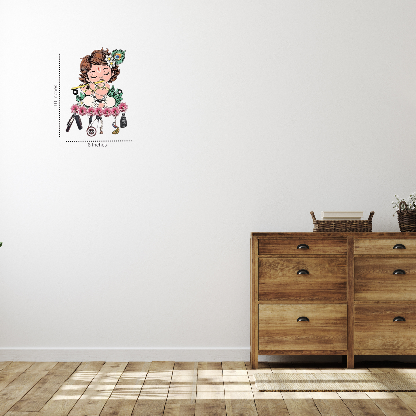 Wooden Key Holder (Pack of 2)