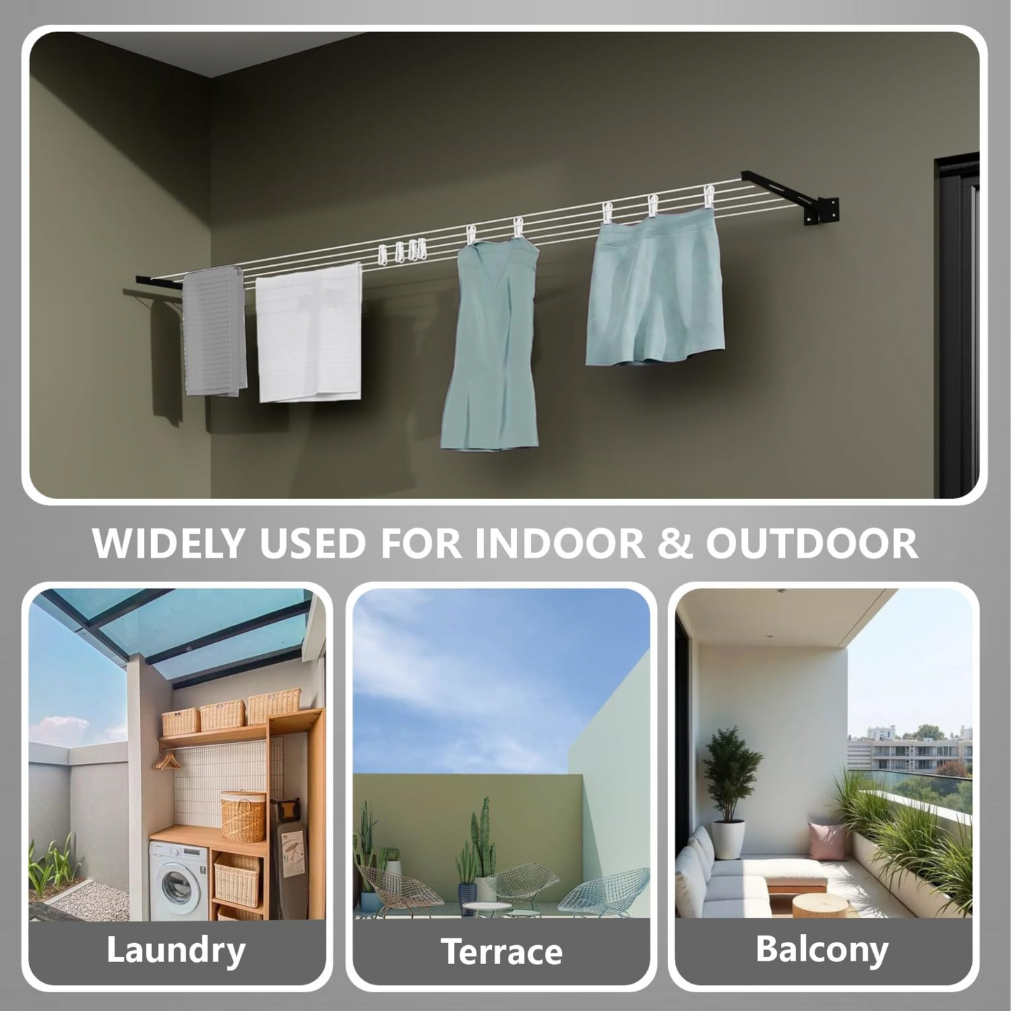 Cloth Dry Stand (Wall Mounted)