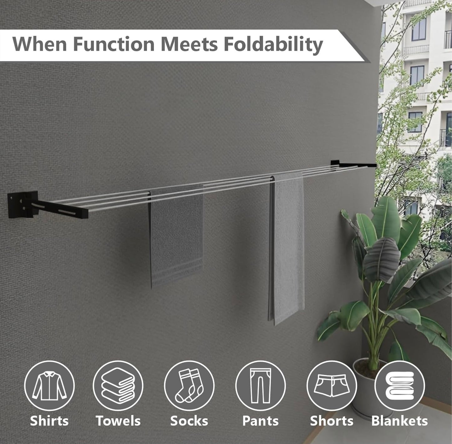 Cloth Dry Stand (Wall Mounted)