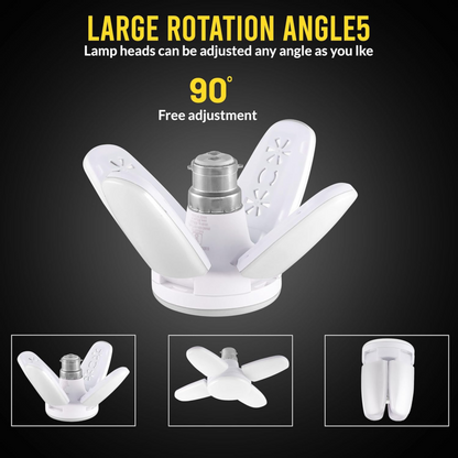25W 4-Fan LED Bulb Light – Pack of 3