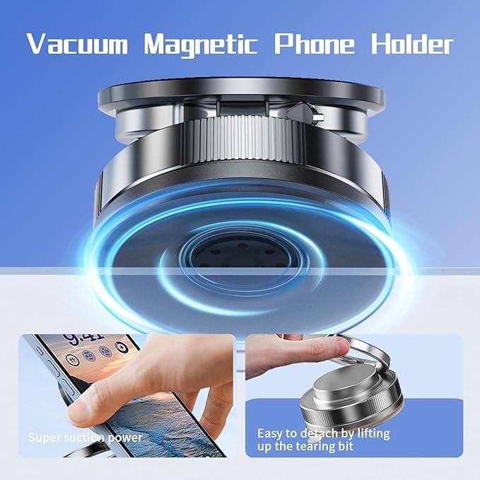 Vacuum Absorption Magnetic Phone Stand – Foldable & Portable