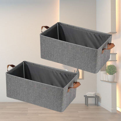 Foldable Fabric Storage Bins (Pack of 2)