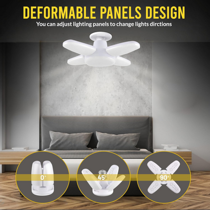 25W 4-Fan LED Bulb Light – Pack of 3