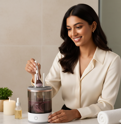 Automatic Makeup Brush Cleaner