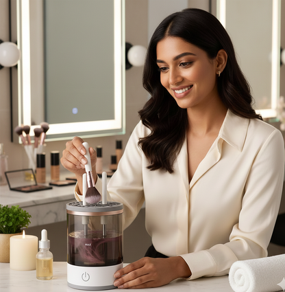 Automatic Makeup Brush Cleaner