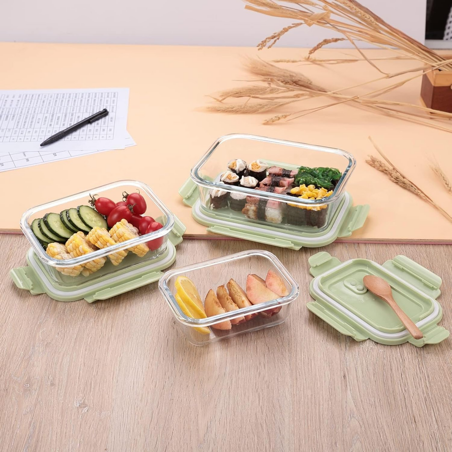 Food Storage Containers (Pack of 3)