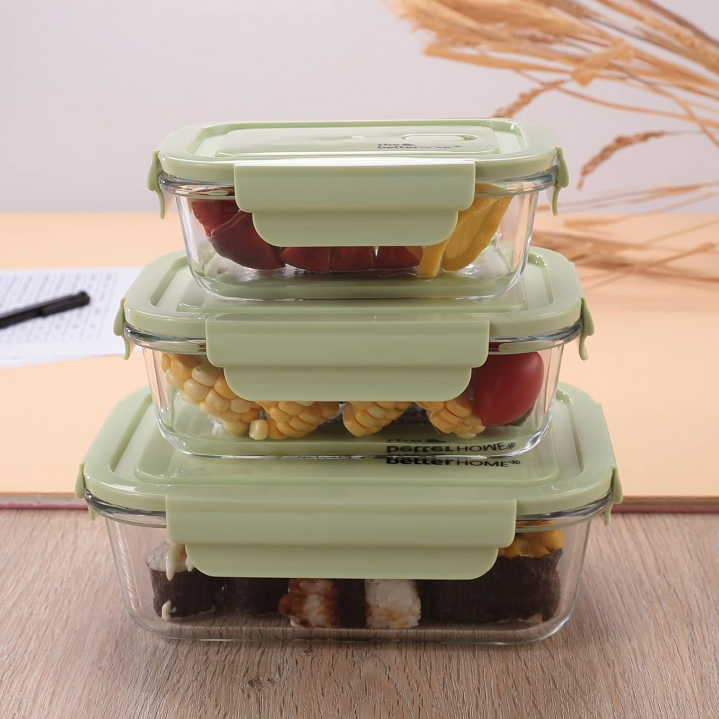 Food Storage Containers (Pack of 3)