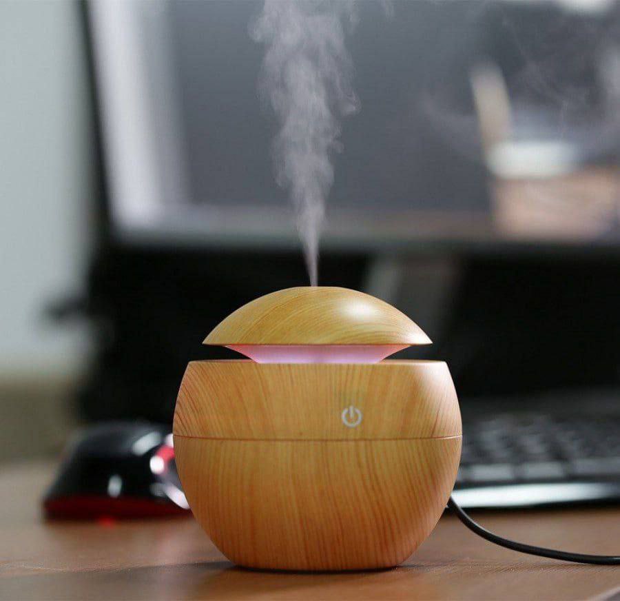 Wooden Aroma Humidifier – Essential Oil Diffuser