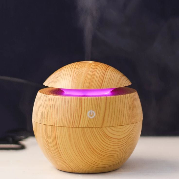 Wooden Aroma Humidifier – Essential Oil Diffuser