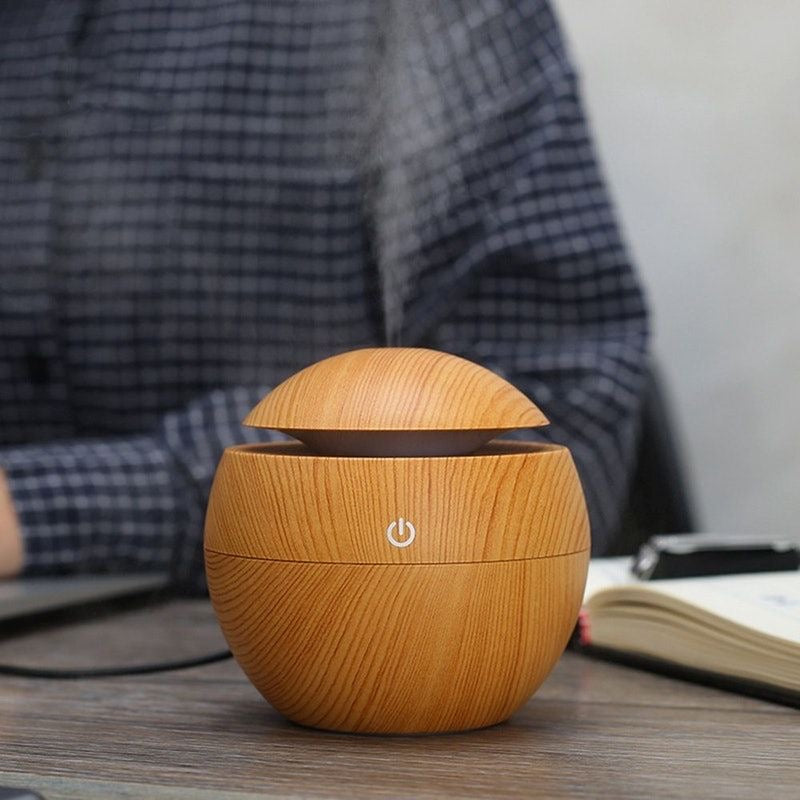 Wooden Aroma Humidifier – Essential Oil Diffuser