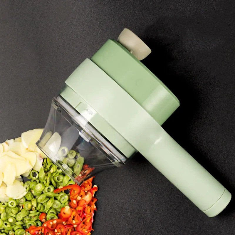 4-in-1 Electric Vegetable Cutter, Chopper & Mixer