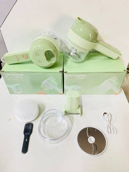 4-in-1 Electric Vegetable Cutter, Chopper & Mixer
