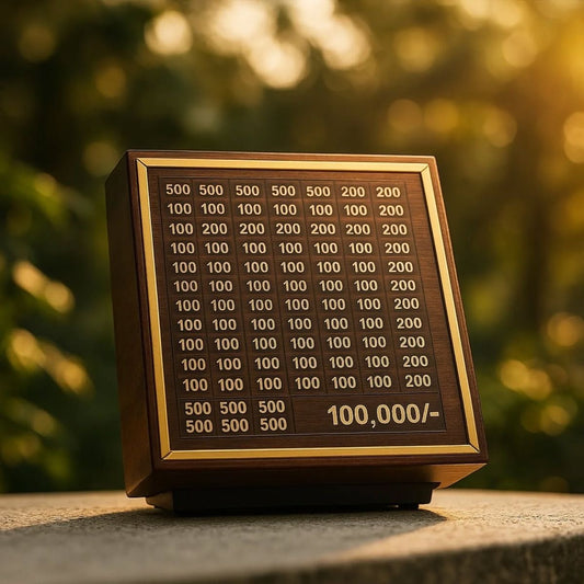 Wooden Savings Box | Smart Money Saving Box for Kids & Adults