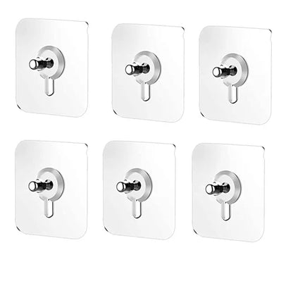 No-Drill Wall Hooks (pack of 10) for Hanging – Heavy Duty Adhesive Hooks (Waterproof, Rustproof, Reusable)