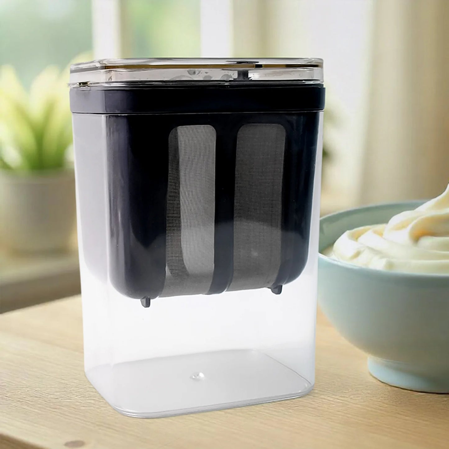 2-in-1 Multifunctional Yogurt Strainer with Storage Container – 1100 ml