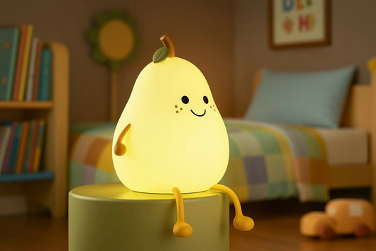 Adorable Pear-Shaped Night Lamp | Kids’ Room Decor & Gift