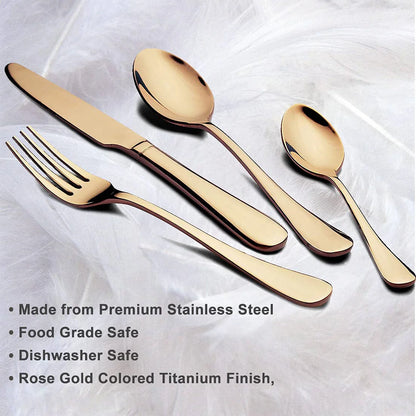 Premium Gold Flatware Set (24 pcs)