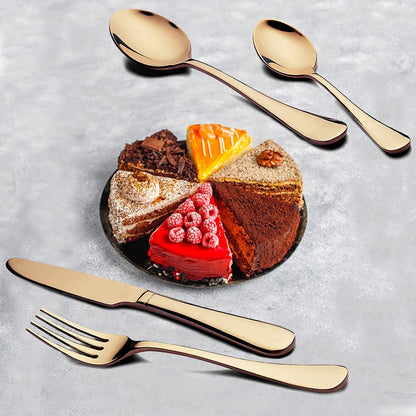 Premium Gold Flatware Set (24 pcs)