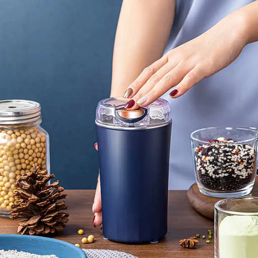 Portable Mixer, Grinder & Small Blender | Portable 4-Blade Powerful Grinder for Home & Office