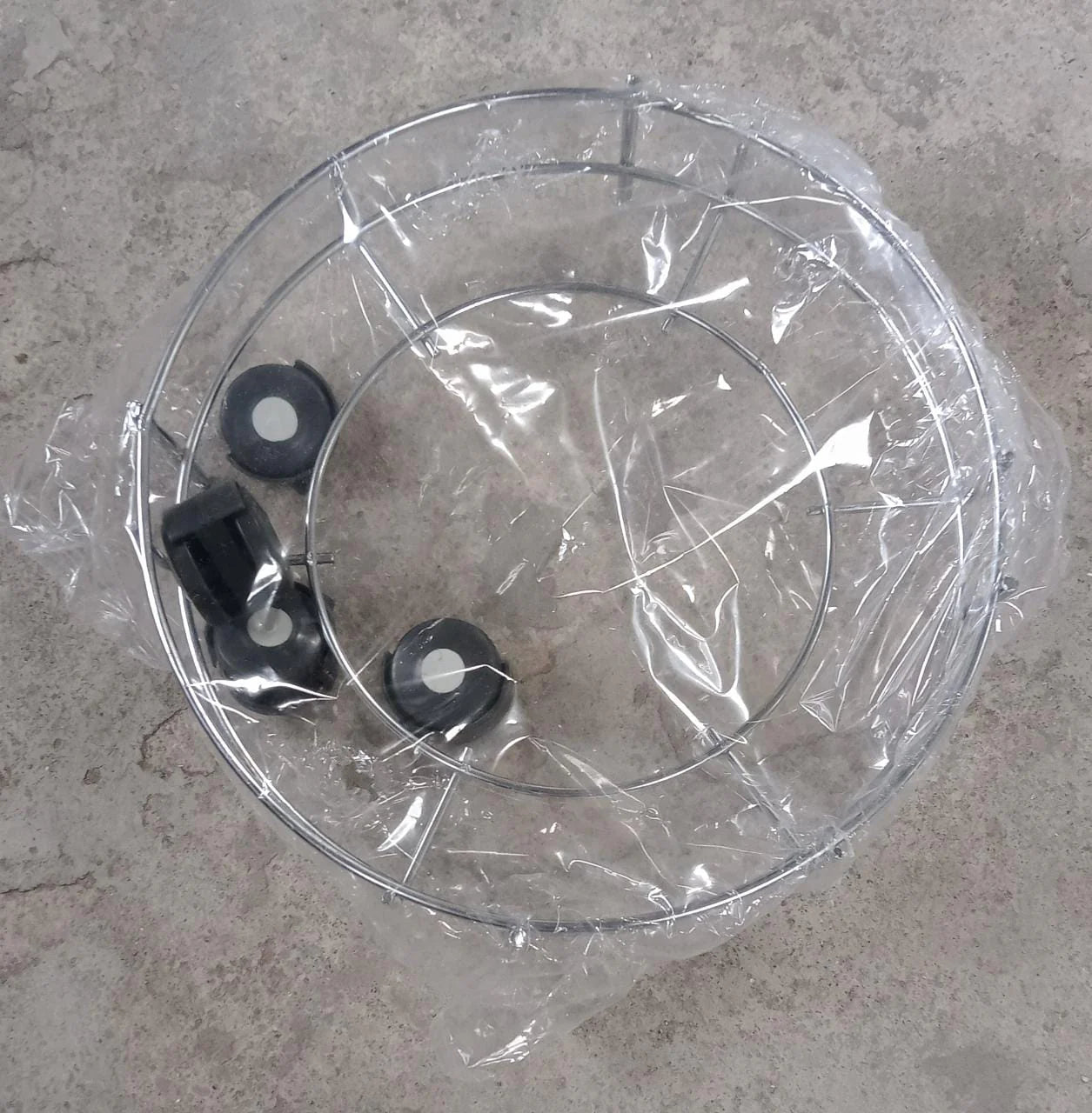 Stainless Steel Gas Cylinder Trolley Stand with Wheels | Heavy-Duty LPG Cylinder Stand with Anti-Skid Castor Wheels for Easy Movement