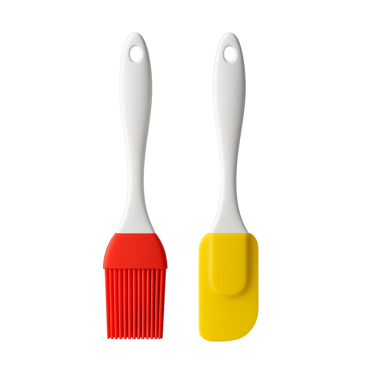 Baking Tools – Silicone Spatula & Pastry Brush Set (Multicolor)
