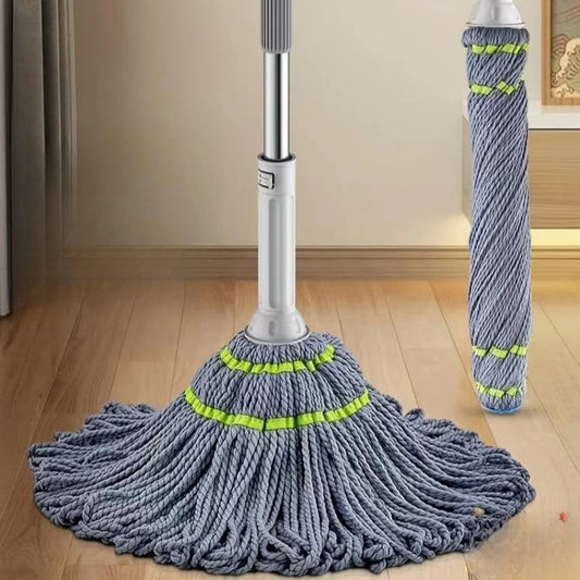 Squeeze Twist Mop – Self-Wringing Floor Cleaning Mop with Telescopic Stainless Steel Handle