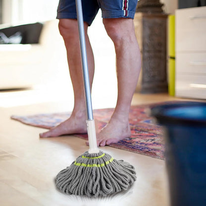 Squeeze Twist Mop – Self-Wringing Floor Cleaning Mop with Telescopic Stainless Steel Handle