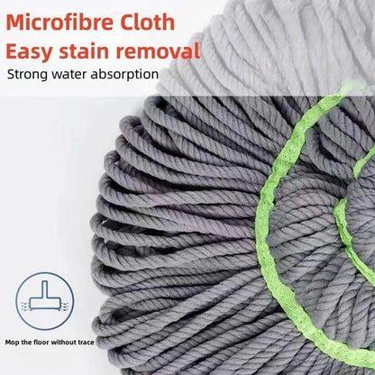 Squeeze Twist Mop – Self-Wringing Floor Cleaning Mop with Telescopic Stainless Steel Handle