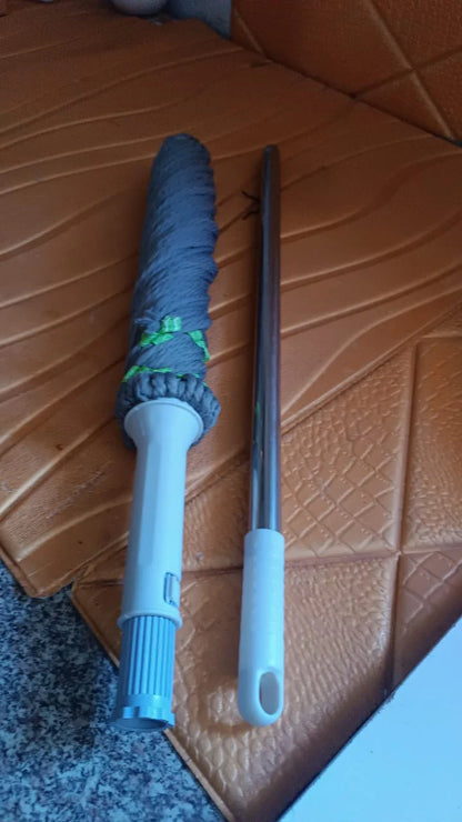 Squeeze Twist Mop – Self-Wringing Floor Cleaning Mop with Telescopic Stainless Steel Handle