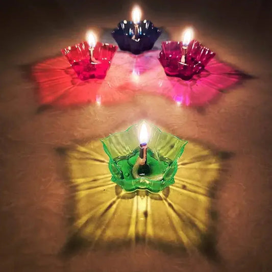 Magical Reflection Diya Combo (12 Pcs)