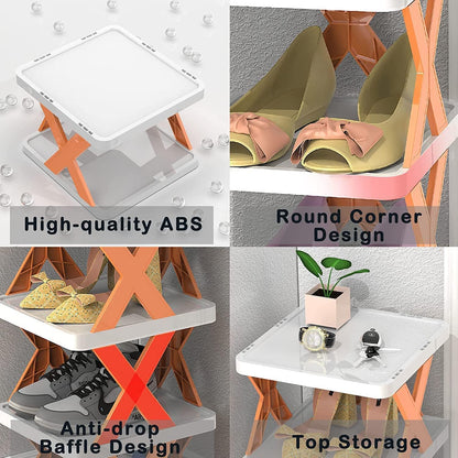 6 Layer Foldable Shoe Rack – Portable Storage Organizer for Home & Office