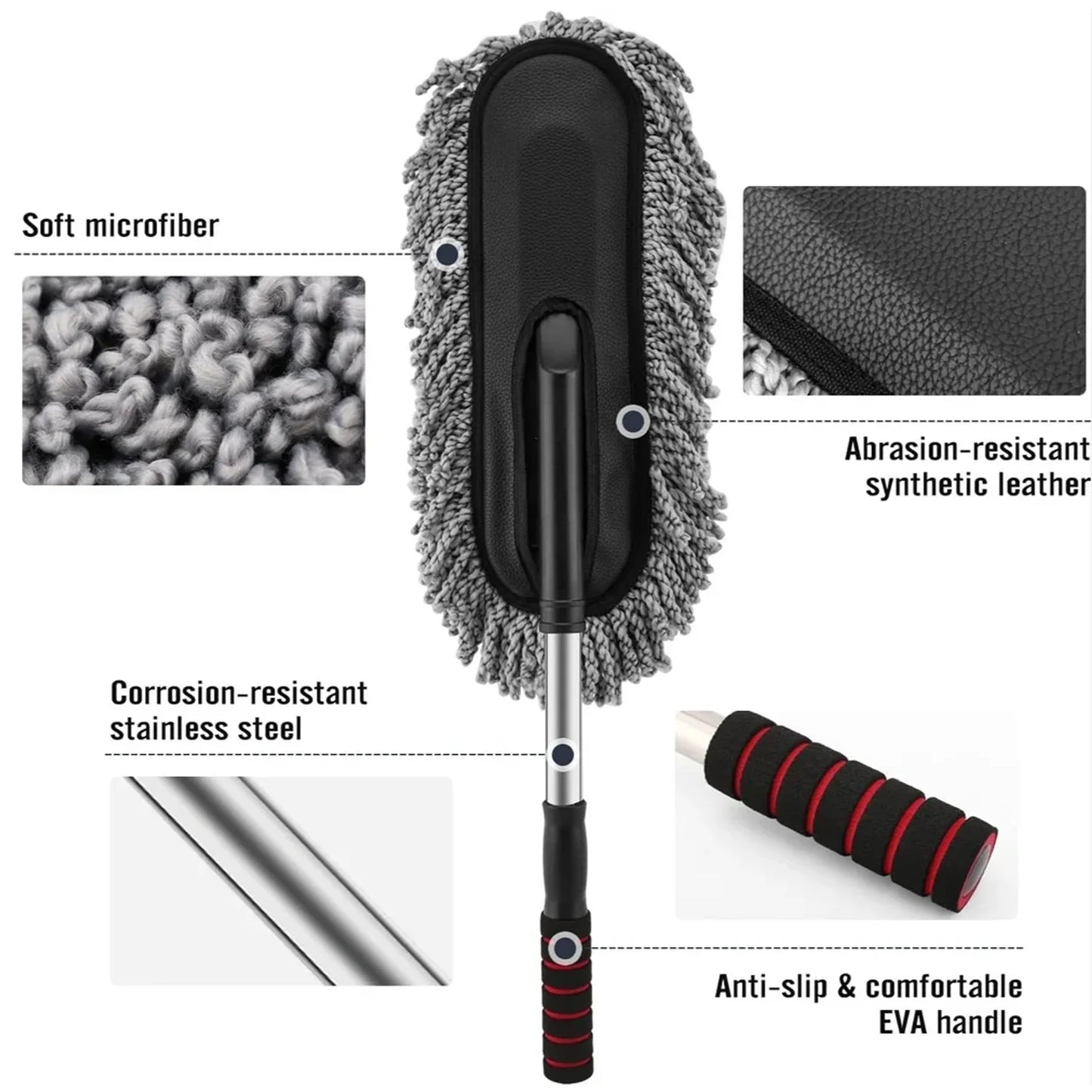 Car Dust Brush – Gentle & Efficient Cleaning Tool for Interior and Exterior