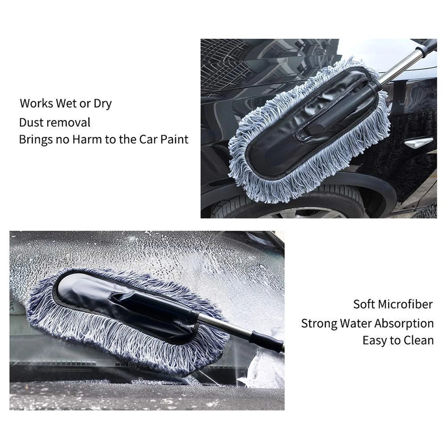 Car Dust Brush – Gentle & Efficient Cleaning Tool for Interior and Exterior