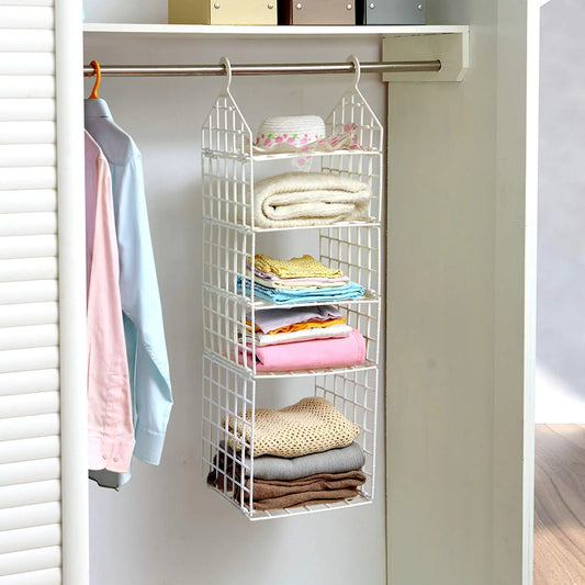Multipurpose 5 Layer Folding Clothes Storage Rack