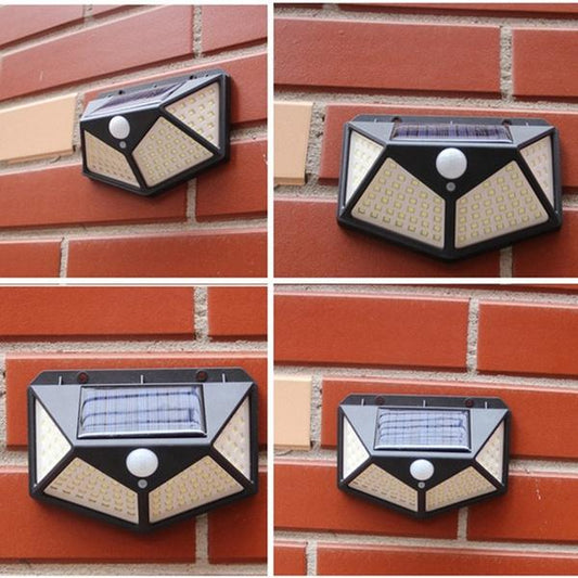 Outdoor Solar Lamp – 100 LED PIR Motion Sensor Wall Light