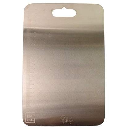 Stainless Steel Cutting Board with Scale (31×20 cm)