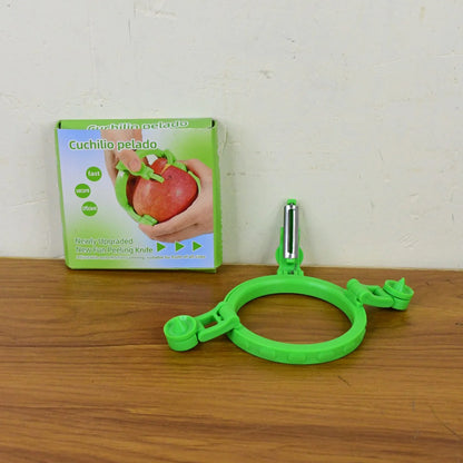 Adjustable Apple Peeler Cutter With Holder Ring